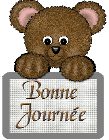 Gif animé bonne journée ours